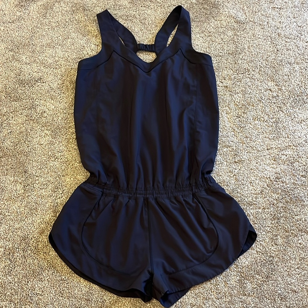 Black athletic jumpsuit